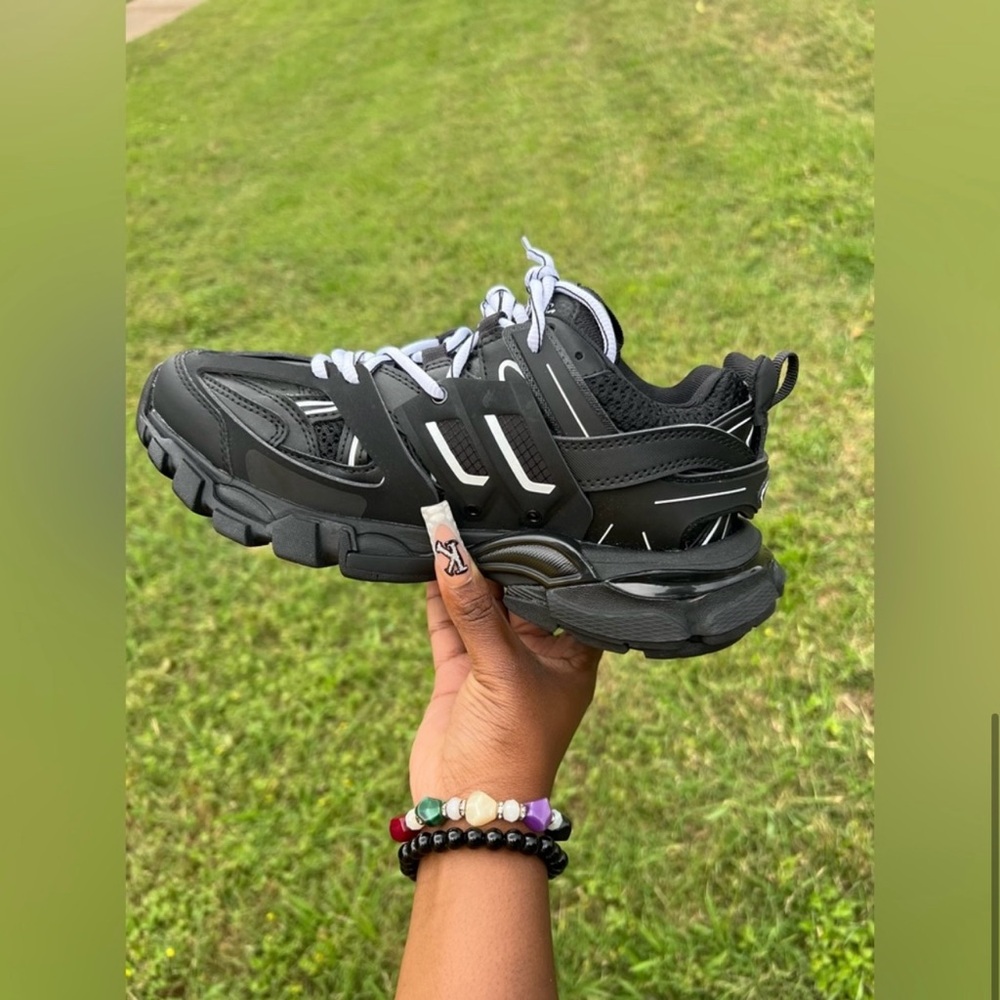 Balenciaga Track Black Sneakers Size 38 - Gem